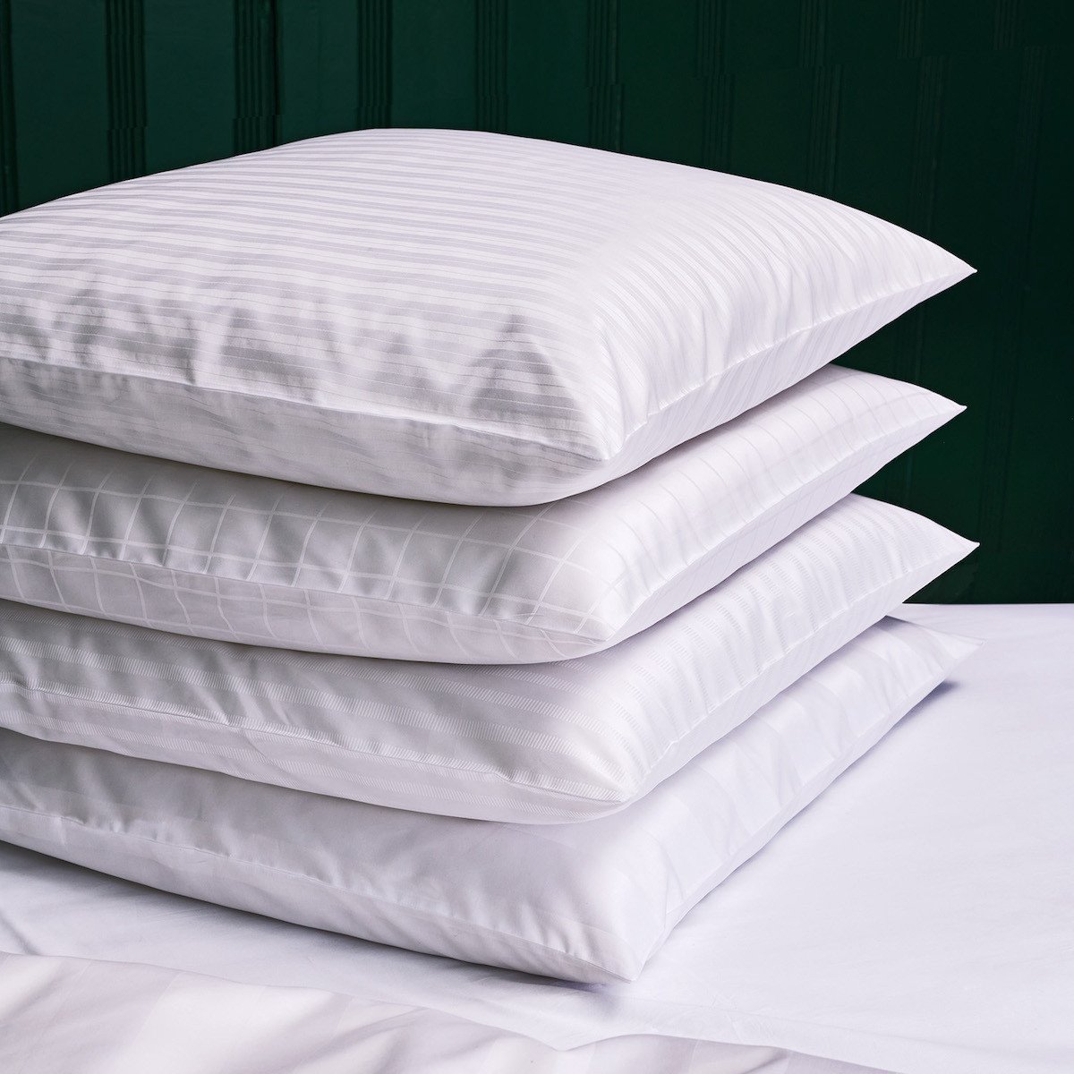 Fischbacher Bettwäsche Broadway D52 Satin weiß und grau – Bild 3