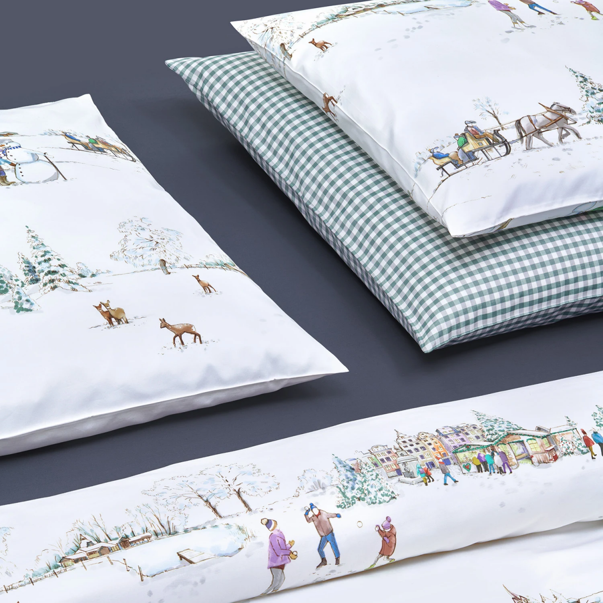 Fischbacher Bettwäsche Winterwonderland D82 Satin – Bild 2