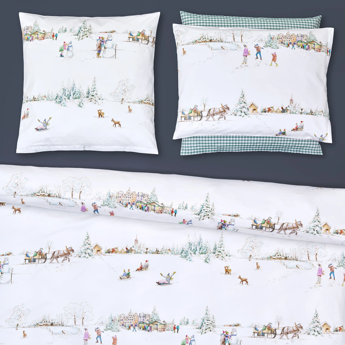 Fischbacher Bettwäsche Winterwonderland D82 Satin