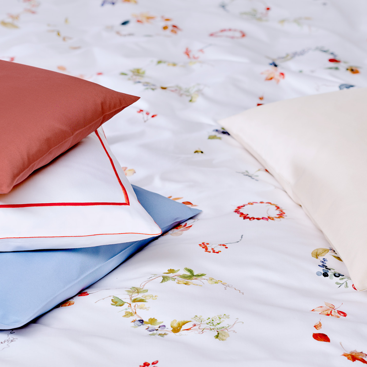 Fischbacher Bettwäsche Indian Summer D85 Satin Kopfkissenbezüge – Bild 2